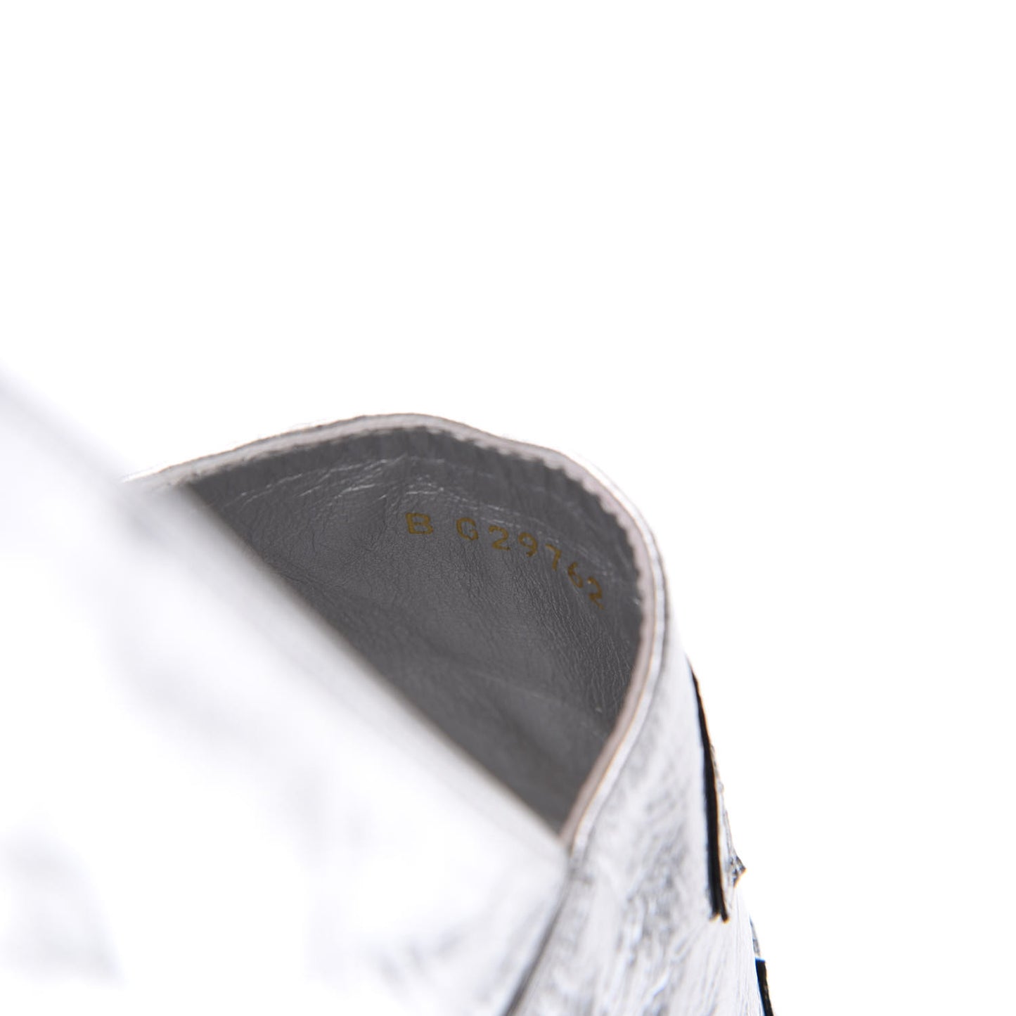 Laminated Goatskin CC Espadrilles 41 Silver