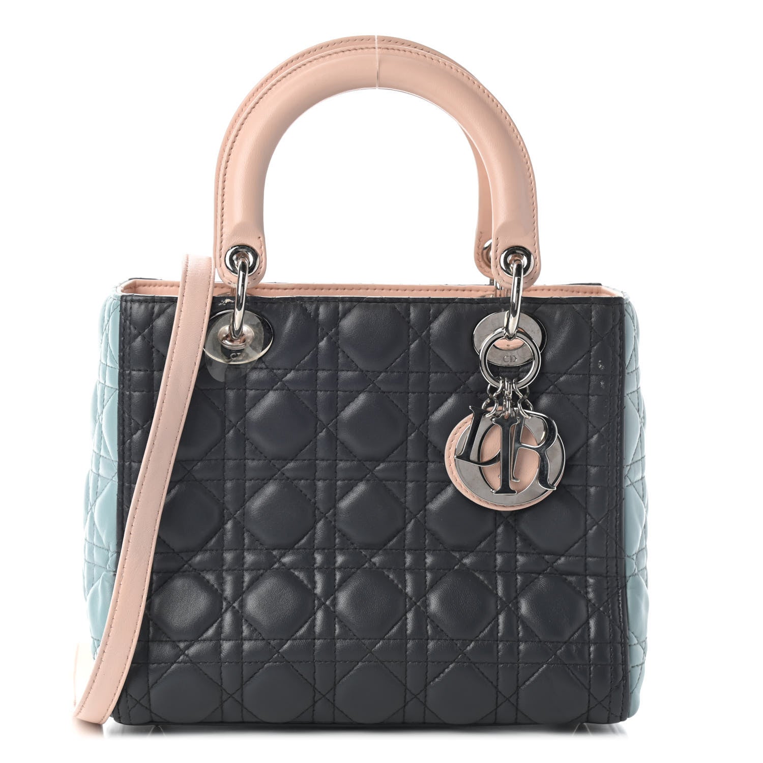 Christian Dior Lambskin Cannage Medium Tri-Color Lady Dior Multicolor 1 of 11