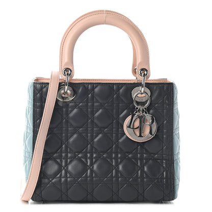 Christian Dior Lambskin Cannage Medium Tri-Color Lady Dior Multicolor 1 of 11