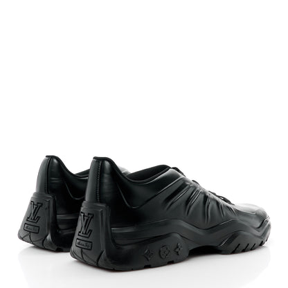 Louis Vuitton Calfskin Mens Millenium Sneakers 10 Black 4 of 14