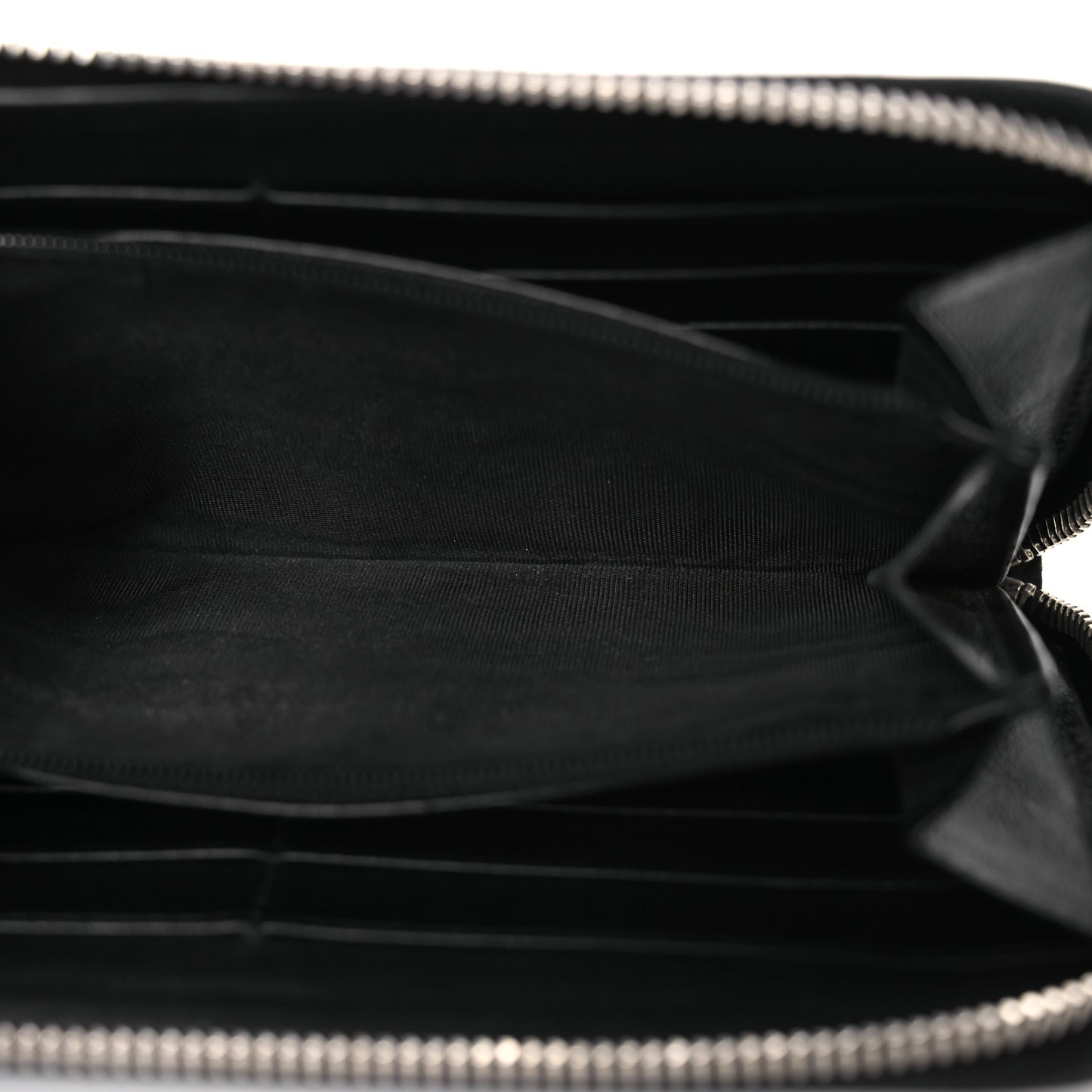 Microguccissima Zip Around Wallet Black