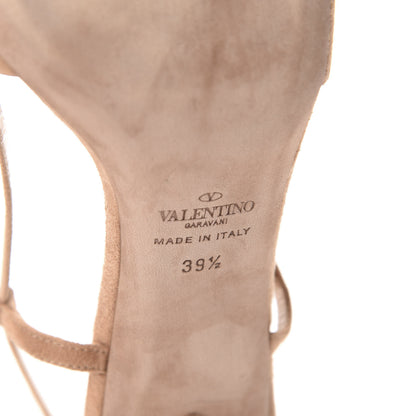 Valentino Garavani Suede Bowow Slingback Pumps 39.5 Beige 9 of 12