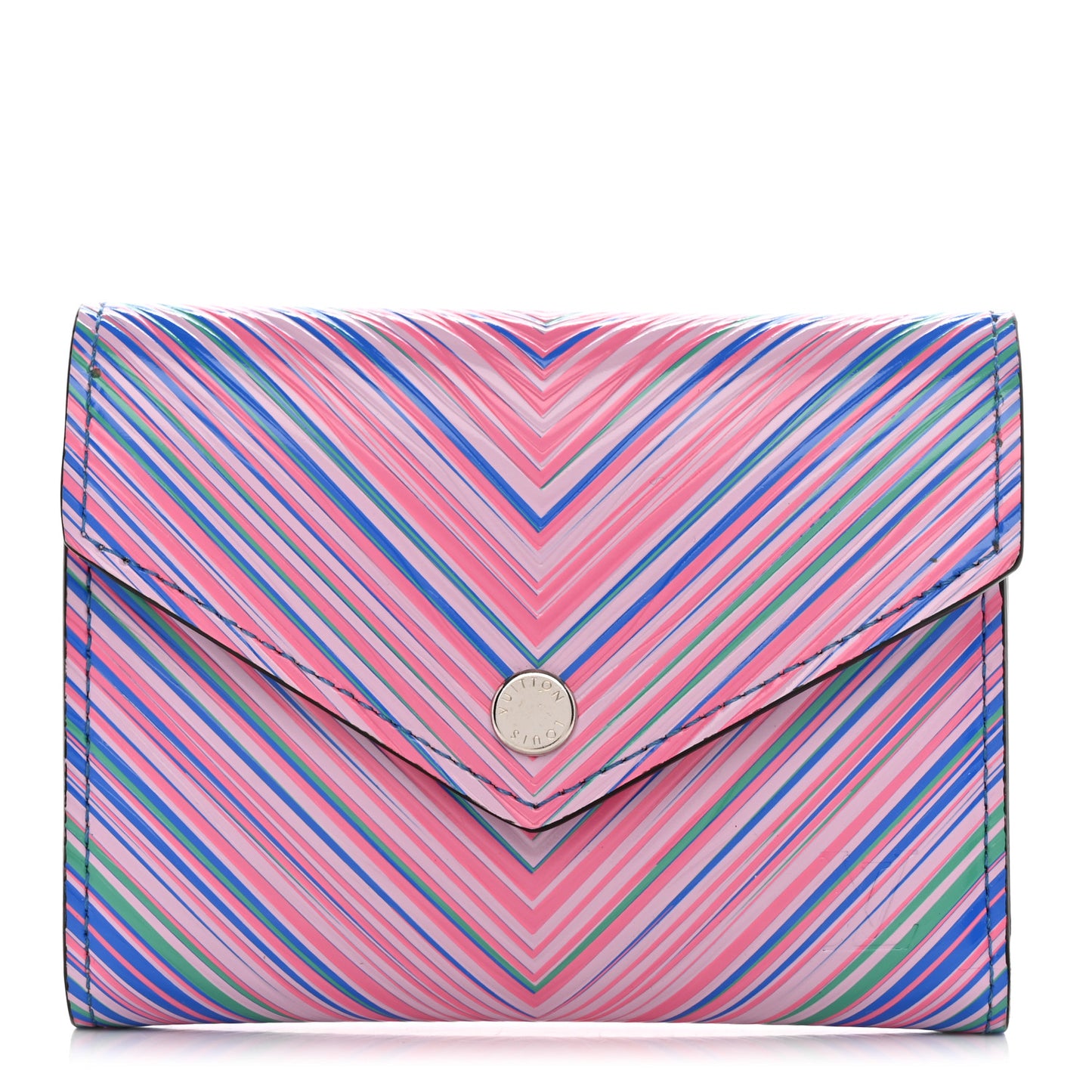 Epi Tropical Victorine Wallet Blue Rose