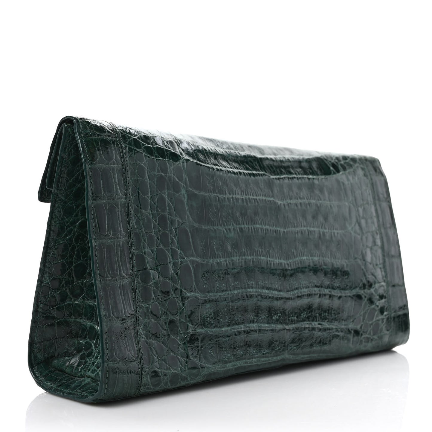 Crocodile Clutch Green