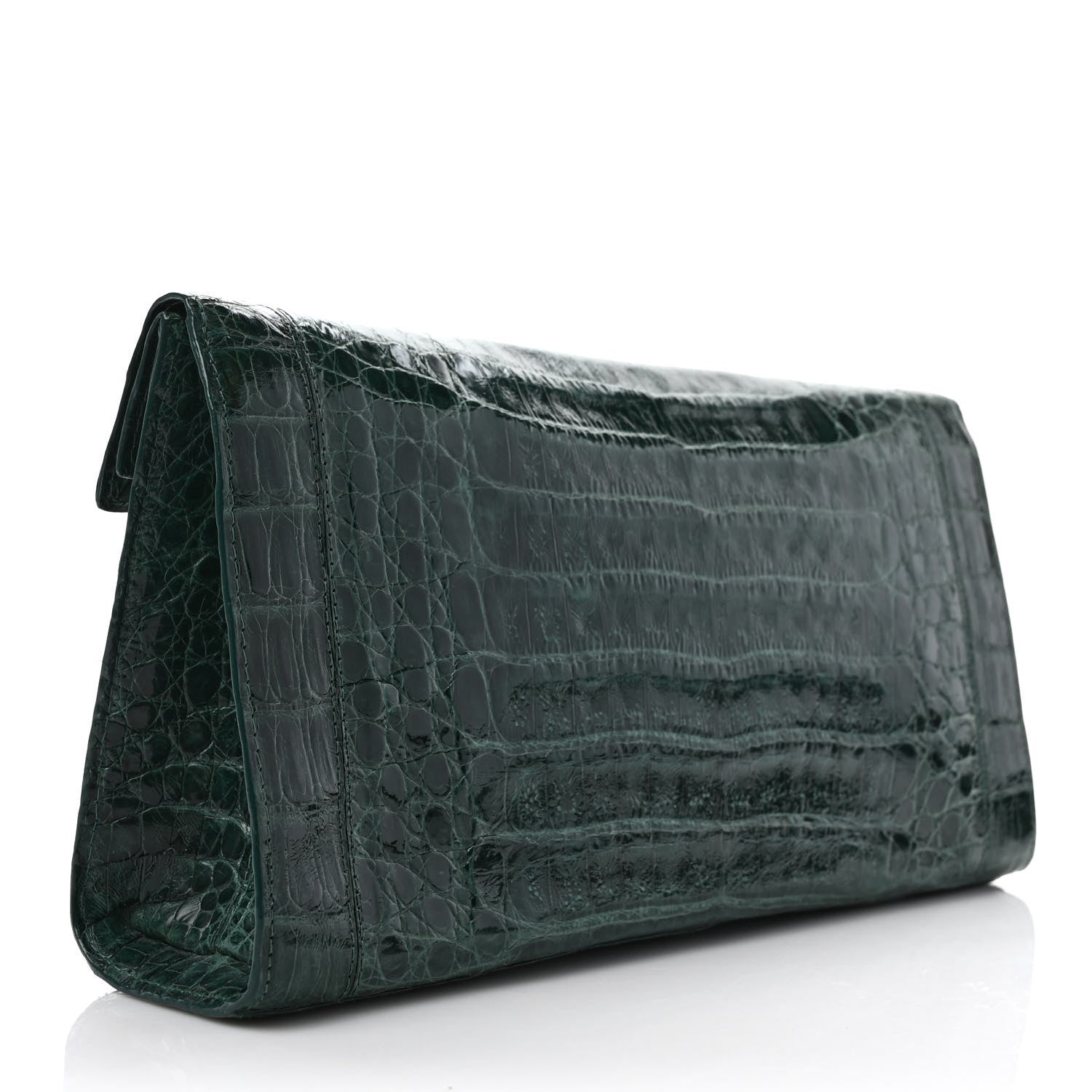 Nancy Gonzalez Crocodile Clutch Green 3 of 7