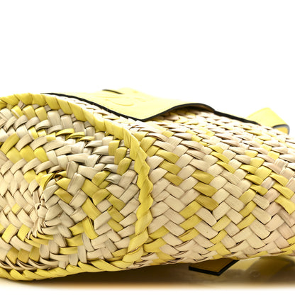 Loewe Raffia Small Basket Tote Bag Natural Yellow 10 of 13