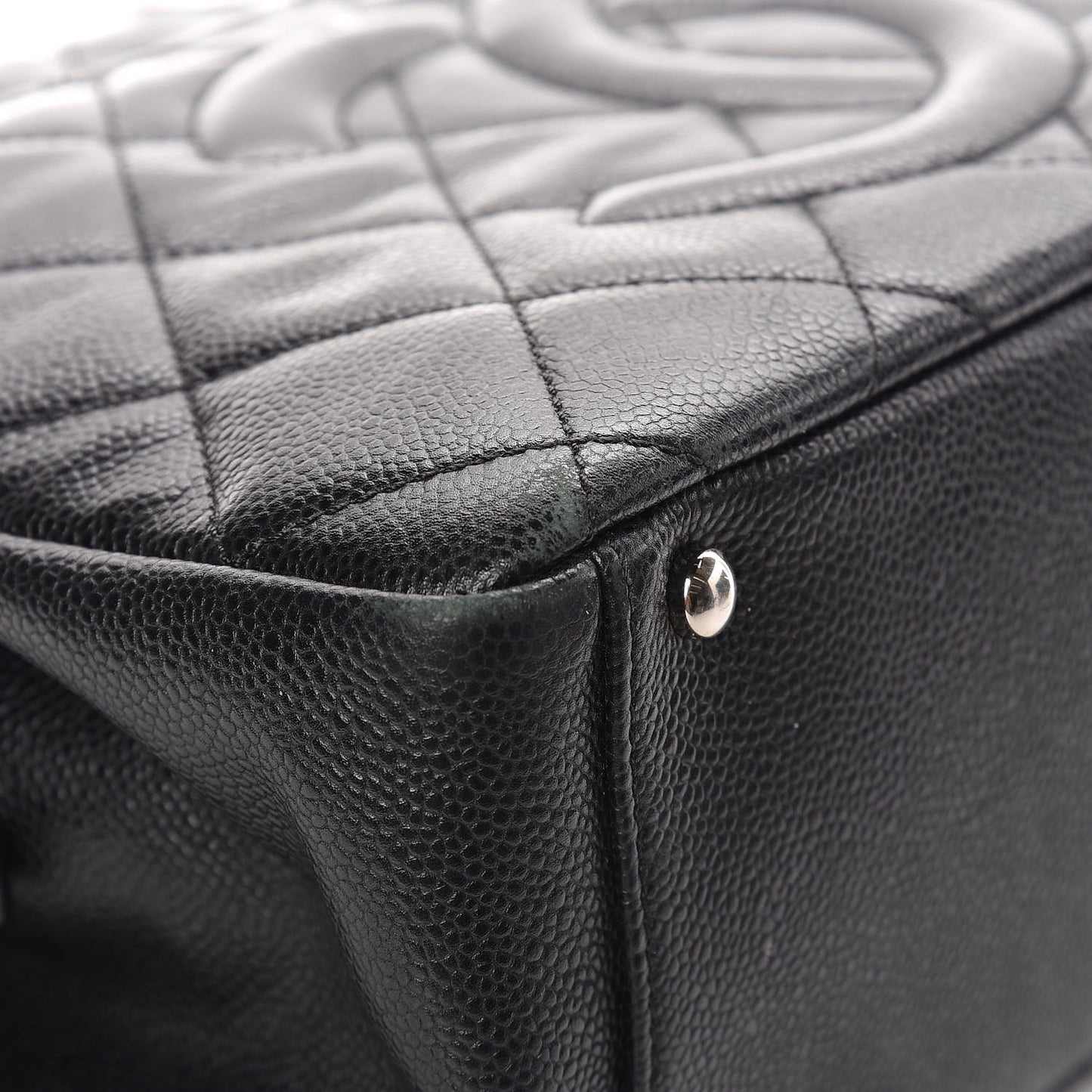 Caviar Quilted Timeless CC Soft Tote Black