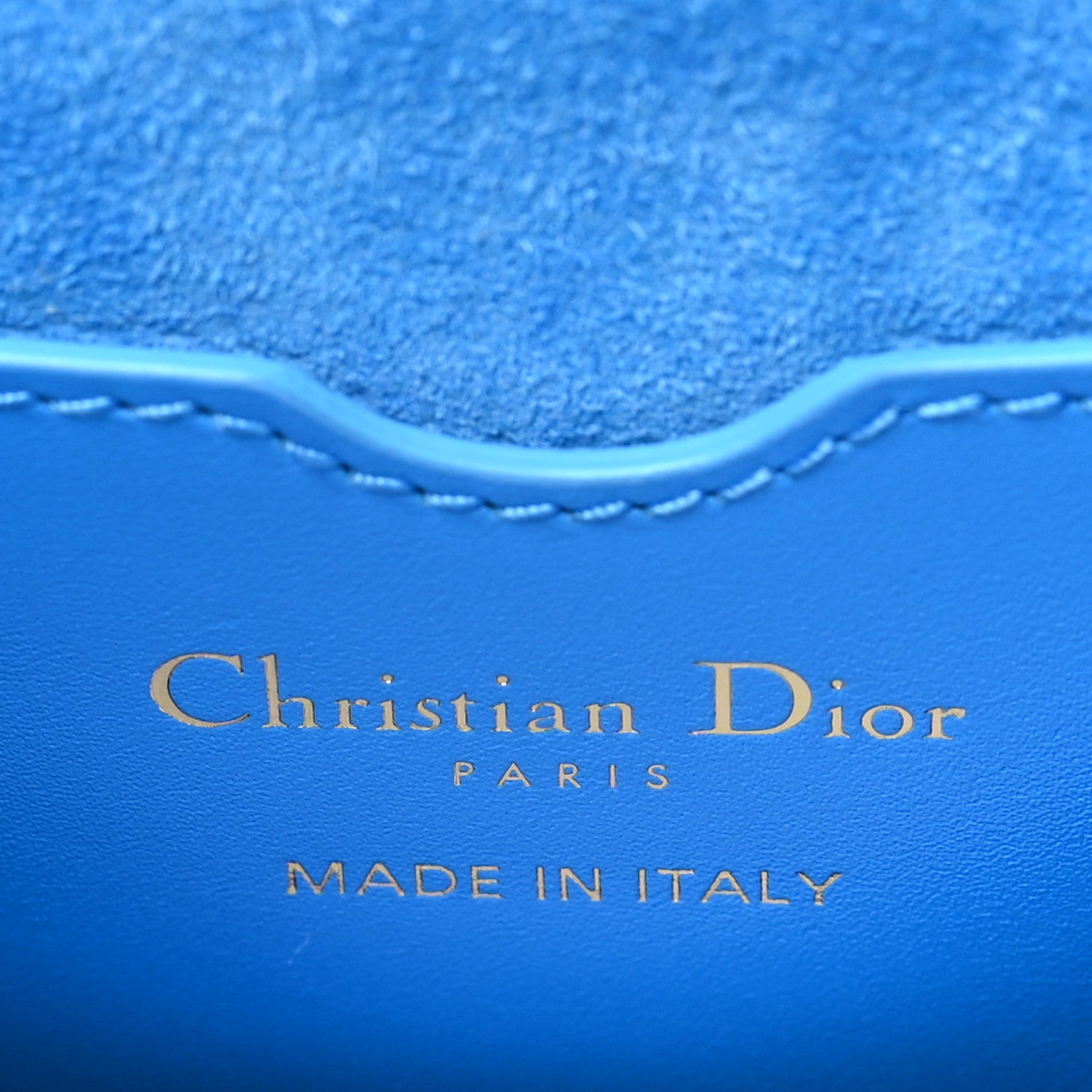Christian Dior Box Calfskin East West Bobby Bag Reef Blue 6 of 10