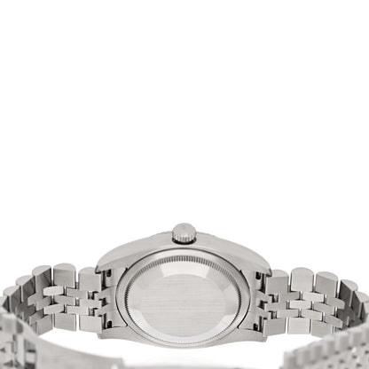 Rolex Stainless Steel 18K White Gold Diamond 36mm Oyster Perpetual Datejust Watch Bronze Waves 116234 3 of 4