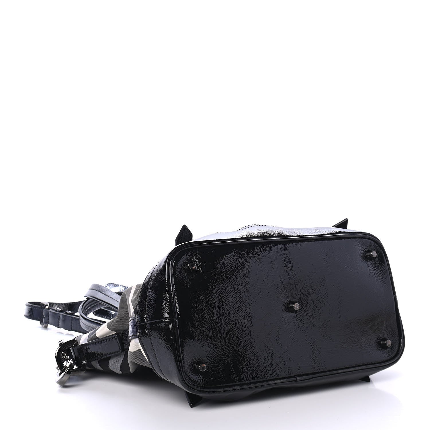 Burberry Nylon Beat Check Shoulder Bag Black 3 of 4
