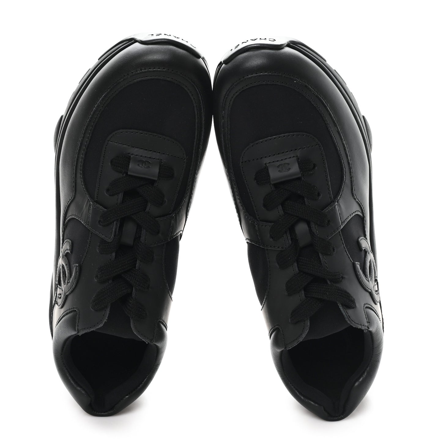 Calfskin Lambskin CC Uniform Sneakers 41 Black 41 Black
