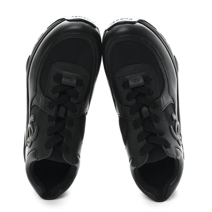 Chanel Calfskin Lambskin CC Uniform Sneakers 41 Black 41 Black 2 of 10
