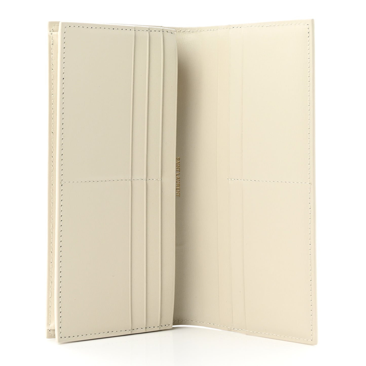 Calfskin Tiny Monogram Cassandre Wallet Crema Soft