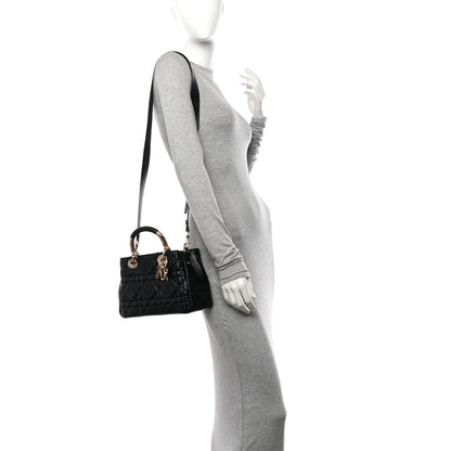 Christian Dior Calfskin Cannage Small The Lady 95.22 Black 2 of 14