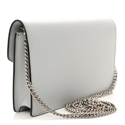 Fendi Vitello Cruise F is Fendi Medium Envelope Wallet on Chain Grigio Perla 3 of 10