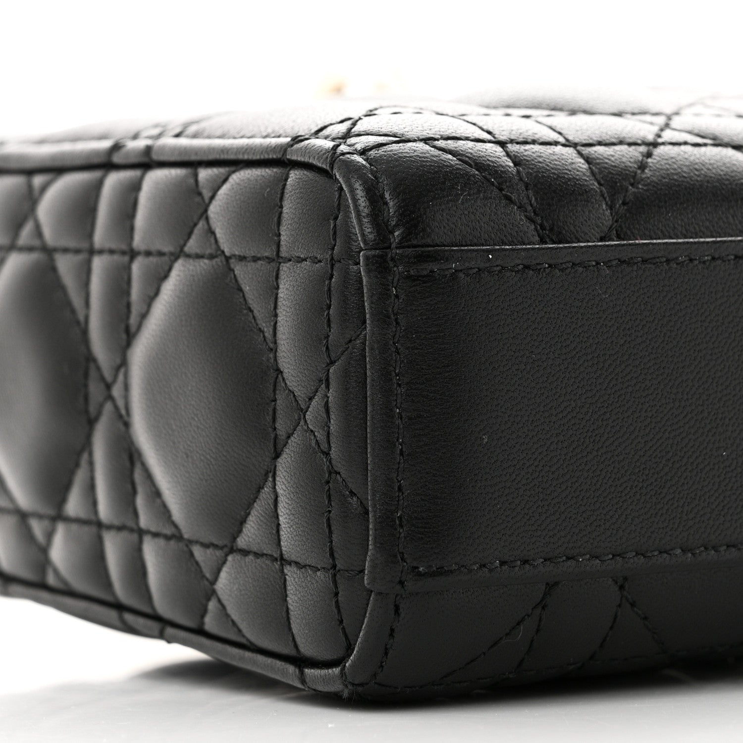 Christian Dior Lambskin Cannage Medium Lady D-Joy Black 9 of 12