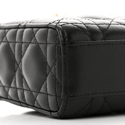 Christian Dior Lambskin Cannage Medium Lady D-Joy Black 9 of 12