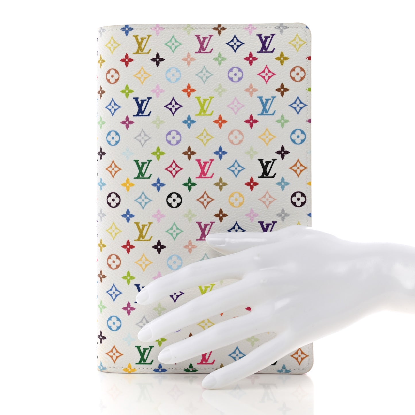 LV X TM Monogram Multicolor Emily Notebook Cover MM White