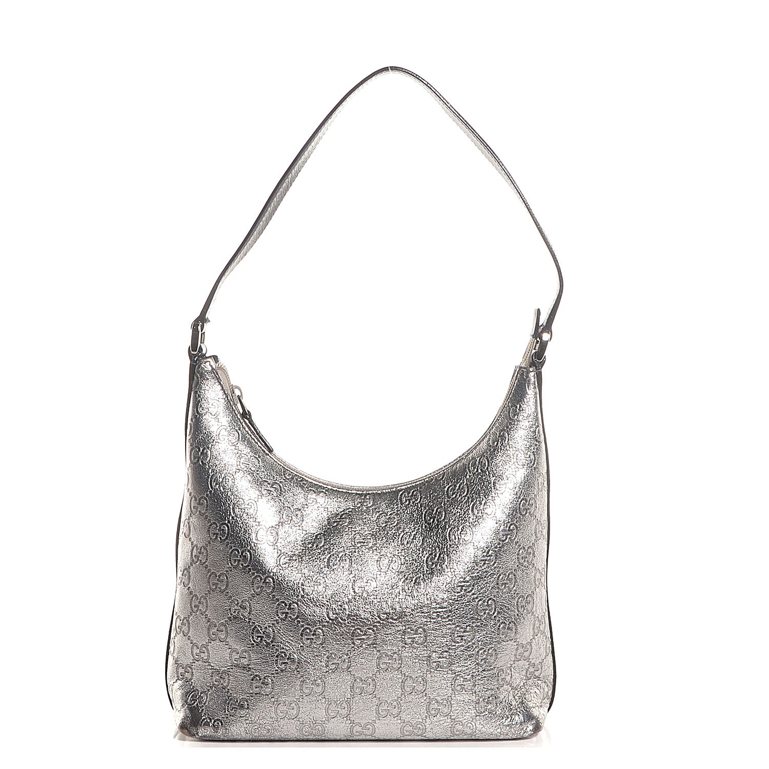 Gucci Guccissima Hobo Silver 1 of 7