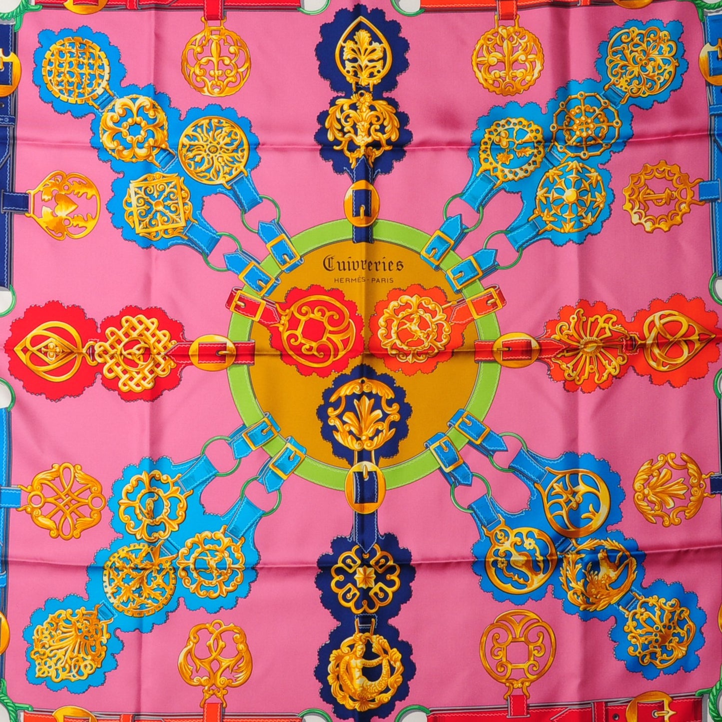 Silk Cuivreries Scarf 90