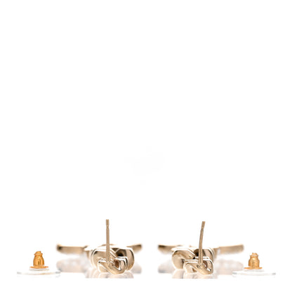Chanel Metal Crystal CC Vendome CC Dangle Earrings Gold 3 of 5