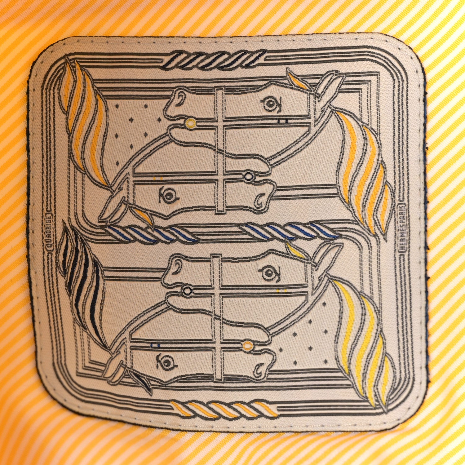 Hermes Cotton Bucket Hat 56 Jaune Sable 7 of 7