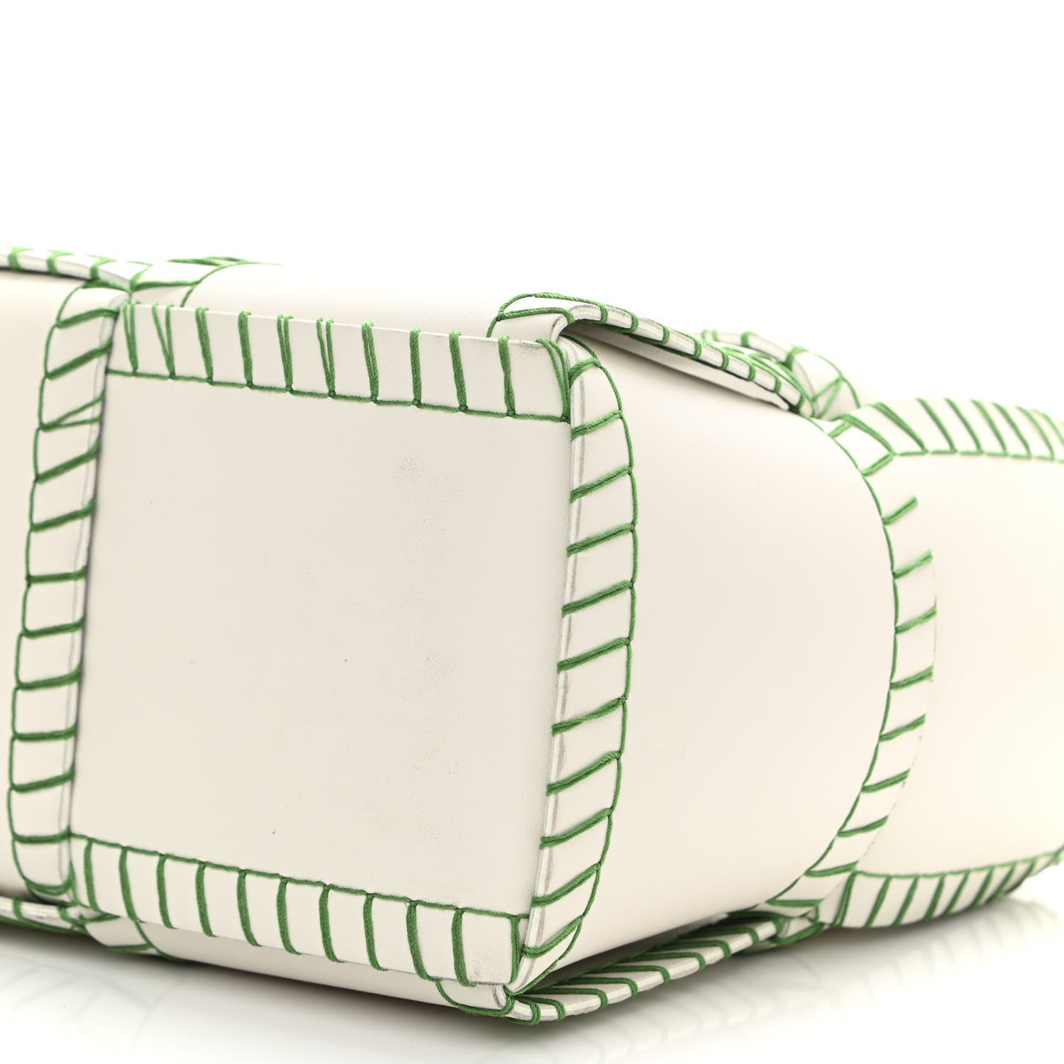 Bottega Veneta Nappa Maxi Intrecciato Overlock Stitched Small Arco Tote White Parakeet 12 of 12