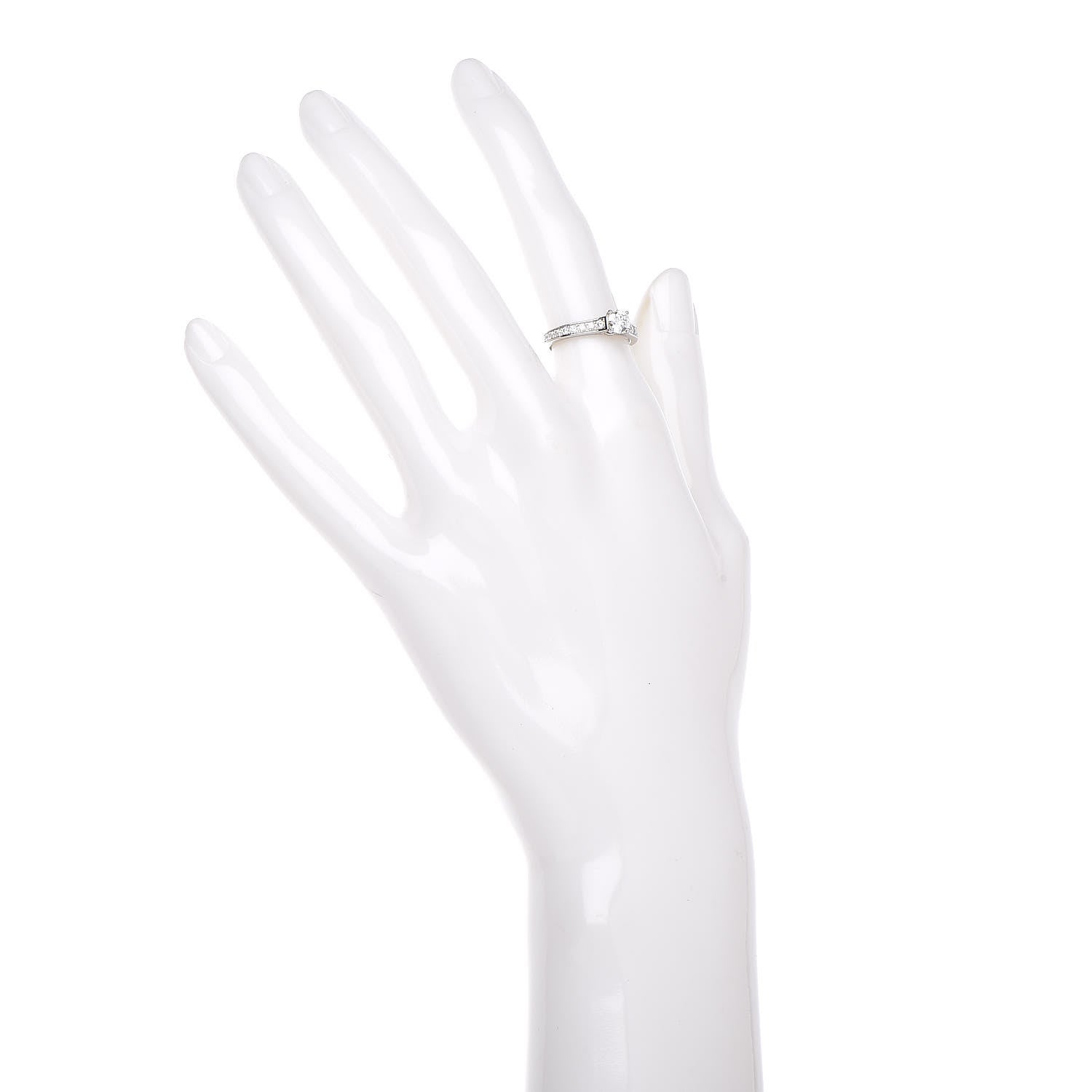 Cartier Platinum .43ct Diamond 1895 Solitaire Engagement Ring 49 4.75 2 of 8