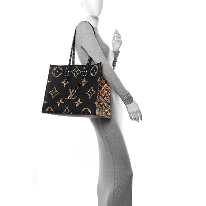 Louis Vuitton Monogram Giant Jungle Onthego GM Black 2 of 10
