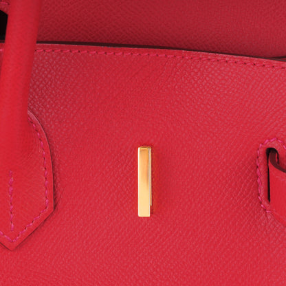 Hermes Epsom Birkin 35 Rouge Casaque 17 of 26