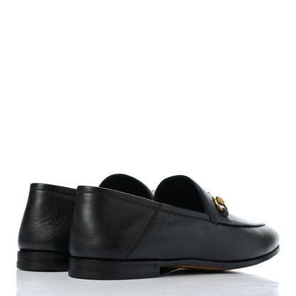 Gucci Lambskin Womens Brixton Horsebit Loafers 37.5 Black 3 of 4
