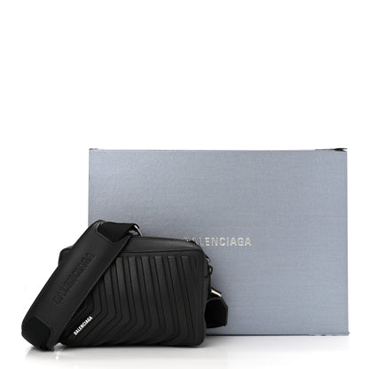 Balenciaga Grained Calfskin Embossed Car Camera Bag Black 10 of 10
