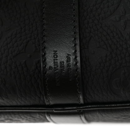 Louis Vuitton Taurillon Monogram Keepall Bandouliere 50 Black 5 of 9