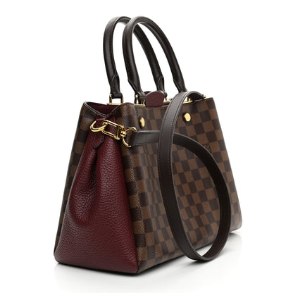 Louis Vuitton Damier Ebene Cuir Taurillon Brittany Bordeaux 3 of 10
