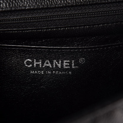 Chanel Caviar Quilted Jumbo Single Flap Black 6 of 10