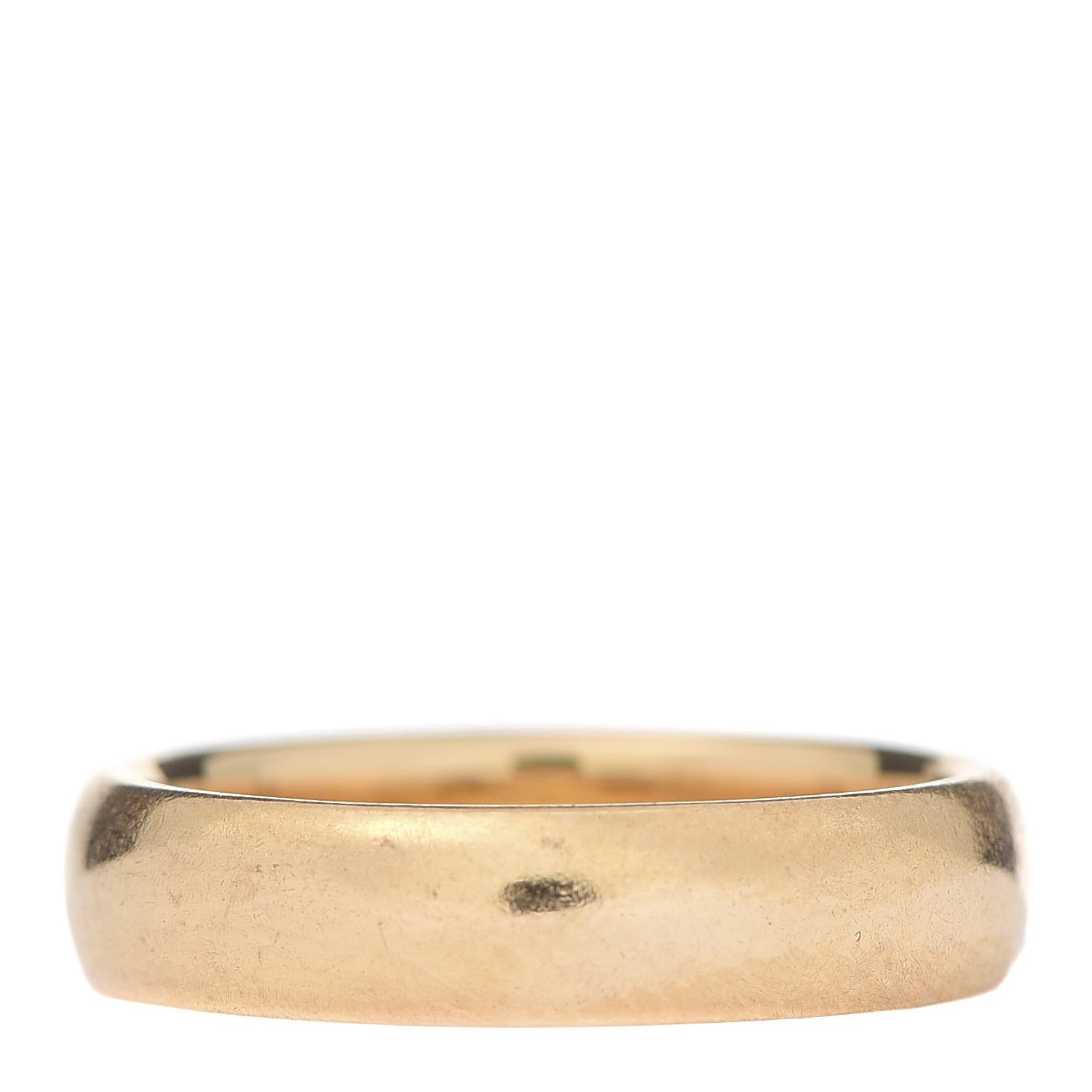Tiffany 18K Yellow Gold 4.5mm Classic Wedding Band Ring 50 5.5 3 of 5