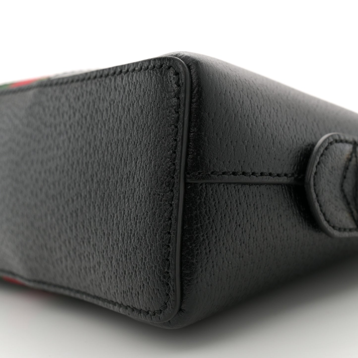 Calfskin GG Web Small Ophidia Dome Shoulder Bag Black