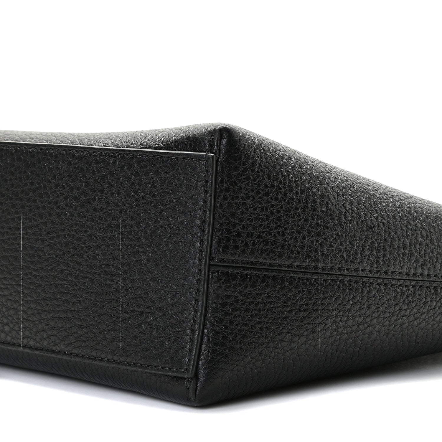 Valentino Garavani Grained Calfskin Small Rockstud Shoulder Tote Black 5 of 8