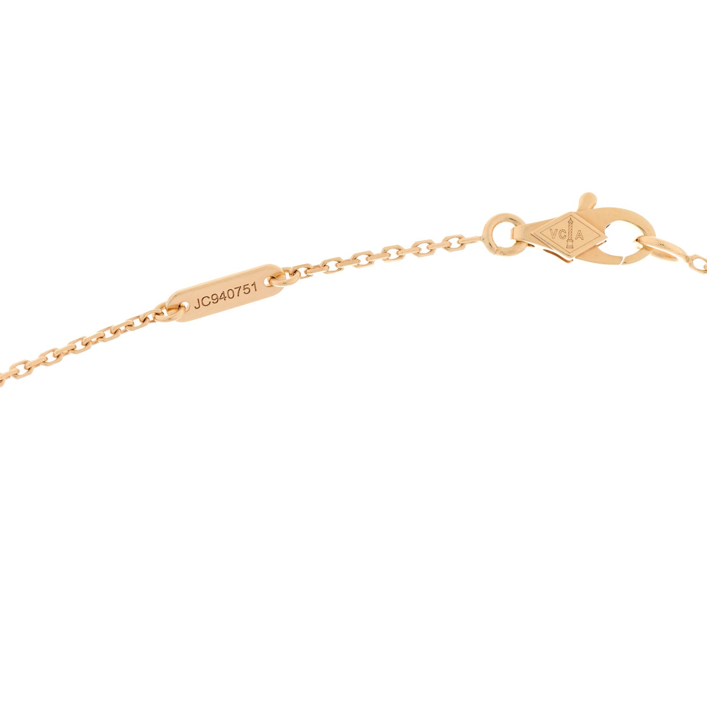 18K Yellow Gold Mother of Pearl Sweet Alhambra Butterfly Pendant Necklace
