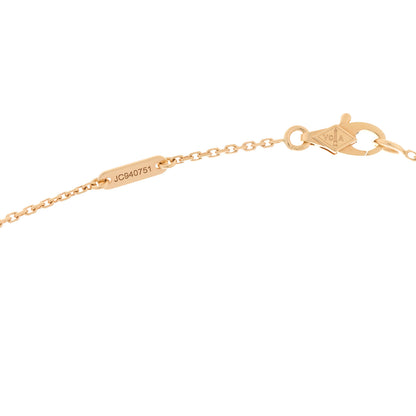 Van Cleef & Arpels 18K Yellow Gold Mother of Pearl Sweet Alhambra Butterfly Pendant Necklace 5 of 6