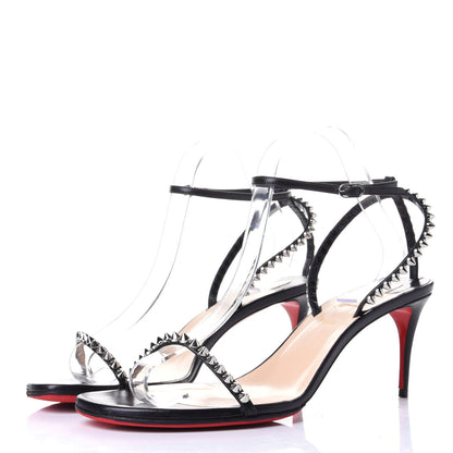 Christian Louboutin Kid Spiked So Me 70 Sandals 40 Black 3 of 10