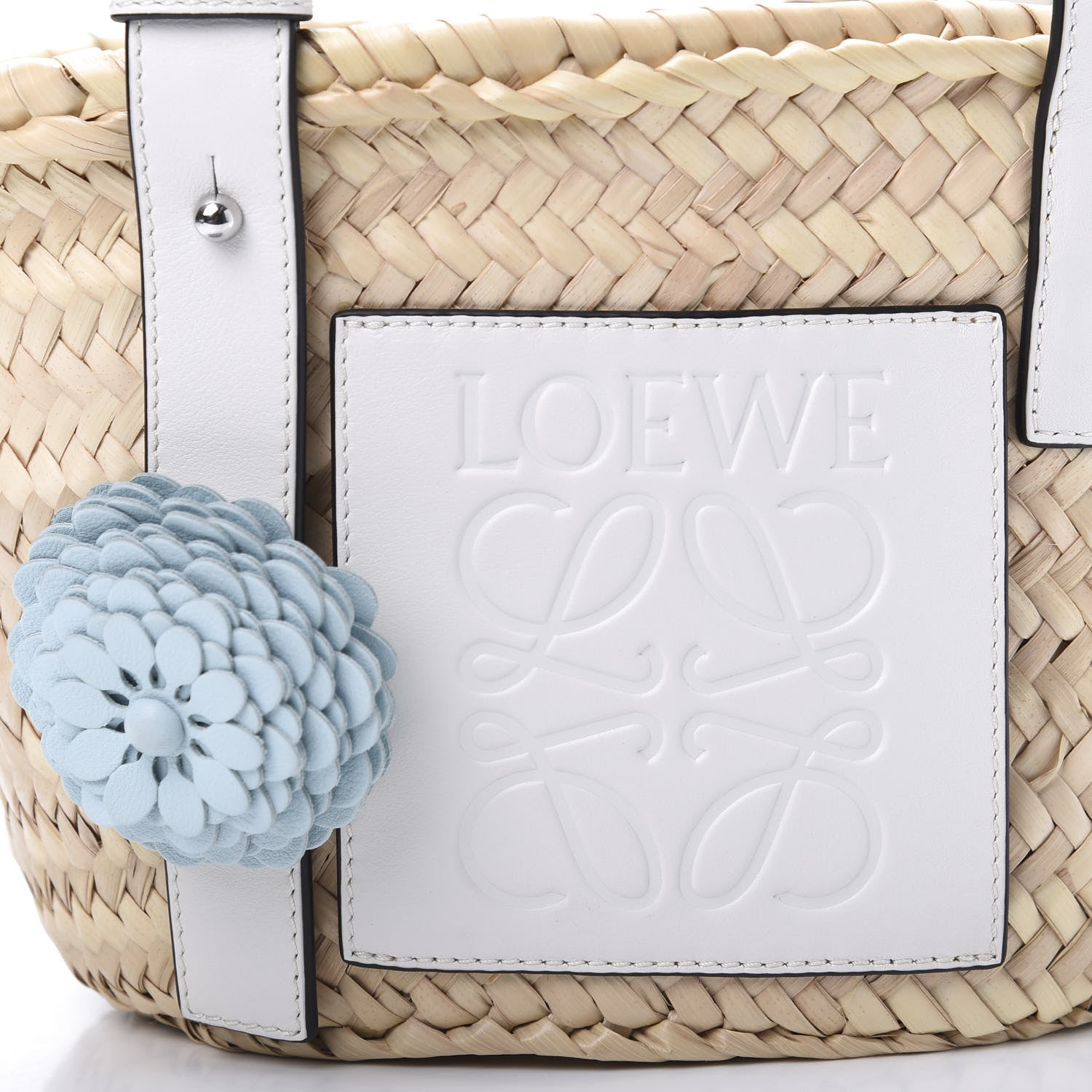 Loewe Raffia Small Basket Tote Bag Natural White 11 of 11