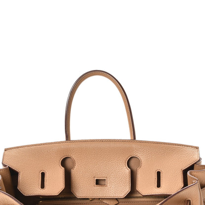 Hermes Taurillon Clemence Birkin 30 Camel Tabac 8 of 44