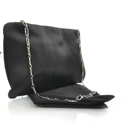 Chanel Satin Diamante Evening Clutch Bag Black 3 of 8