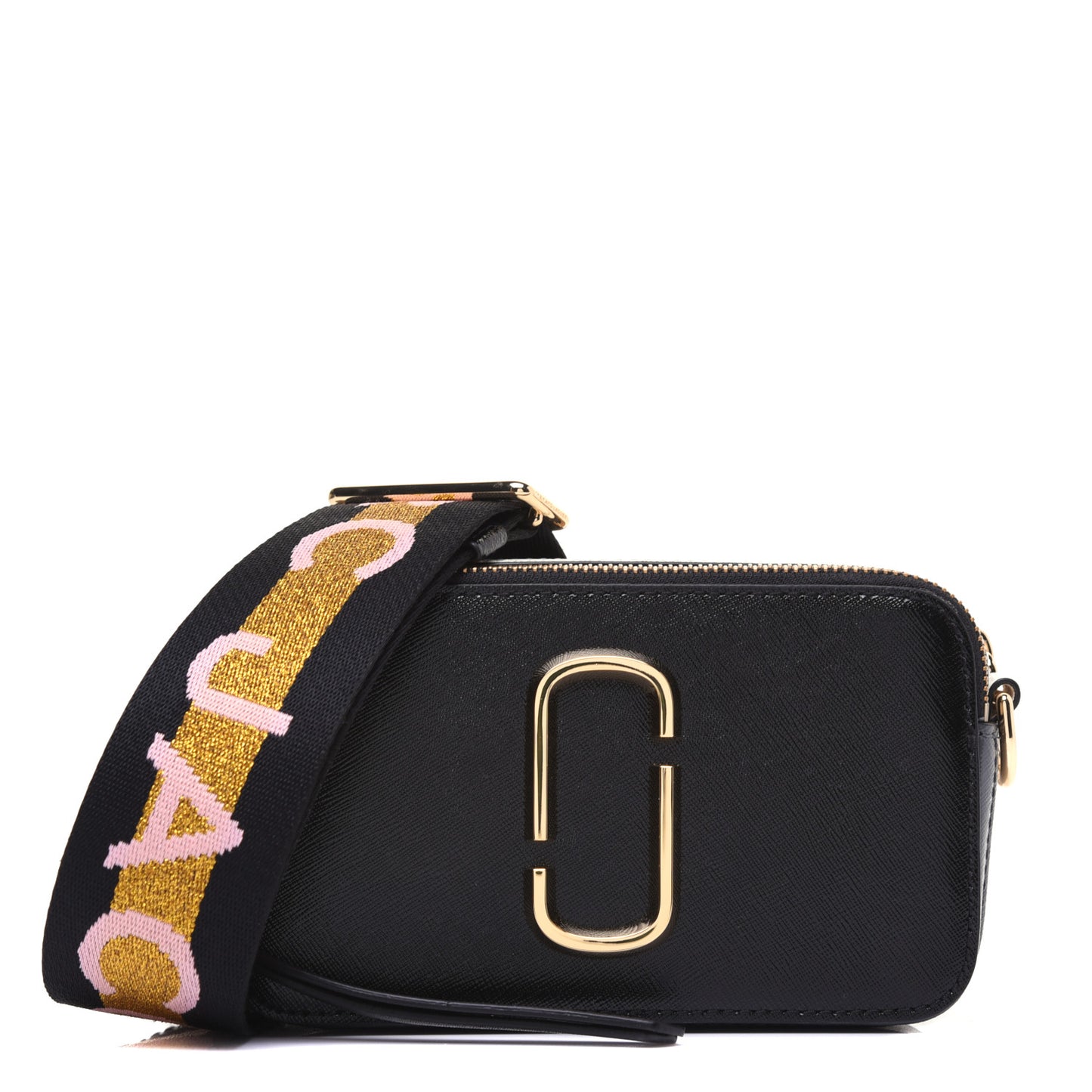 Saffiano Small Snapshot Camera Bag Black
