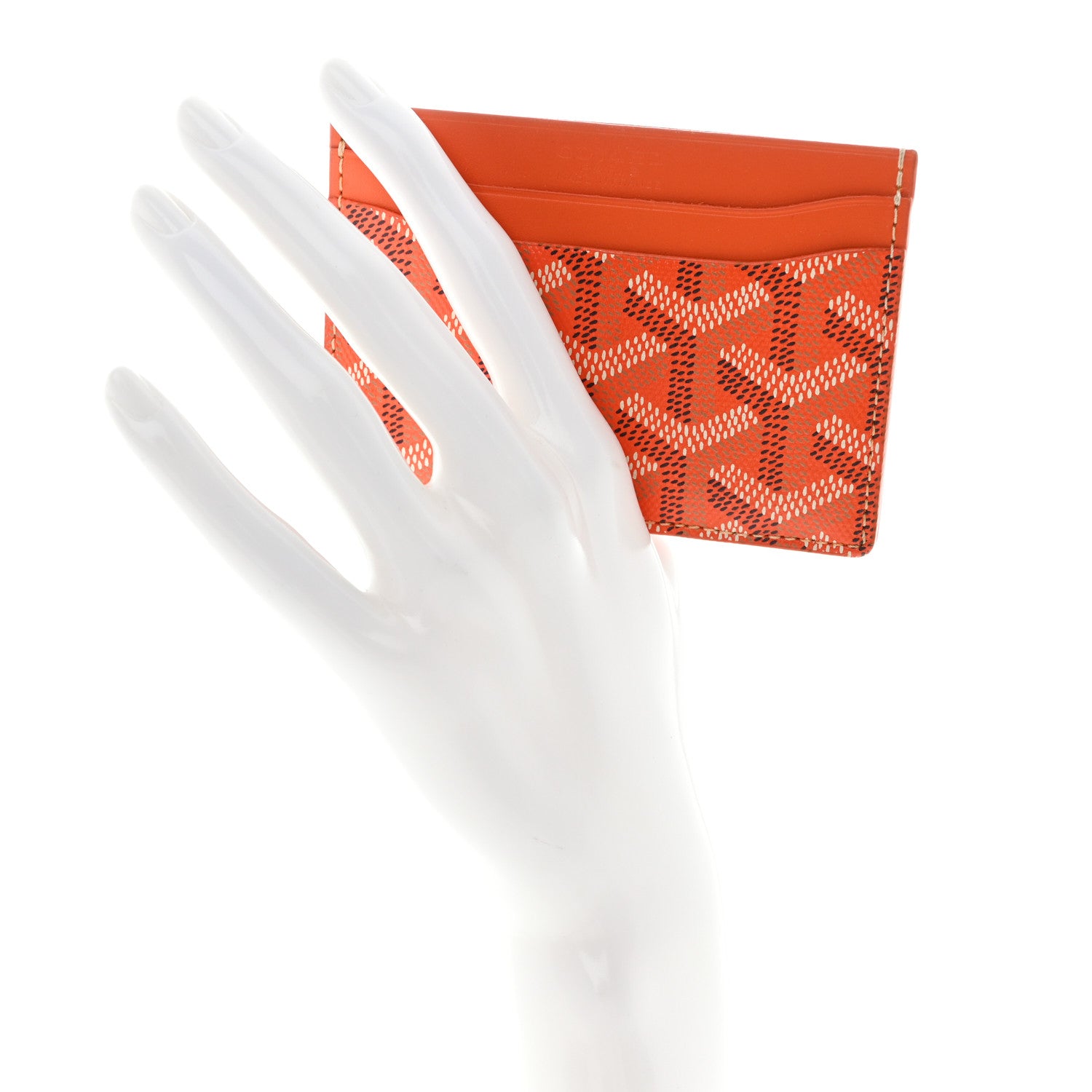Goyard Goyardine Saint Sulpice Card Holder Orange 2 of 7