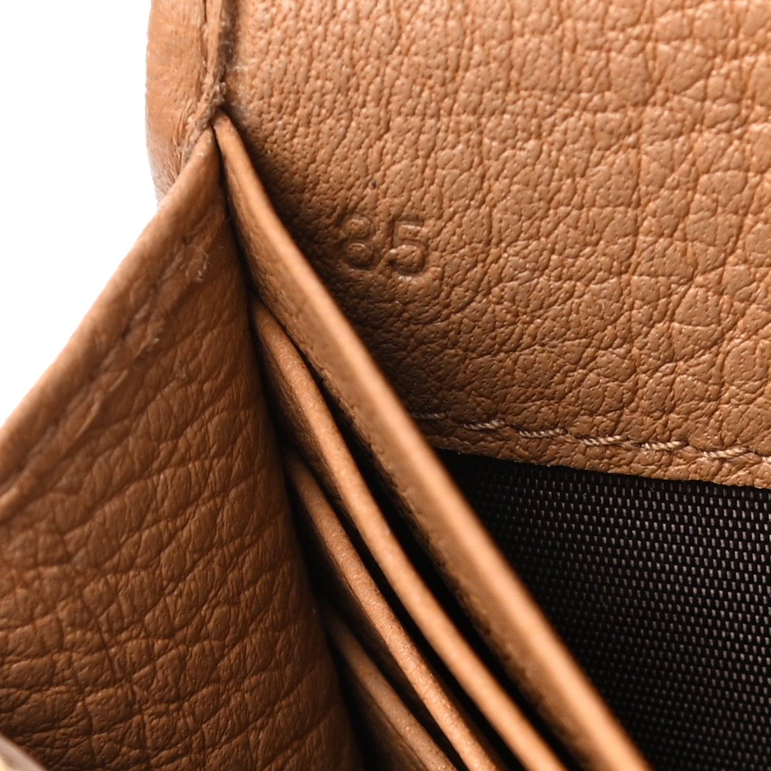Prada Vitello Phenix Continental Flap Travel Wallet Caramel 8 of 9