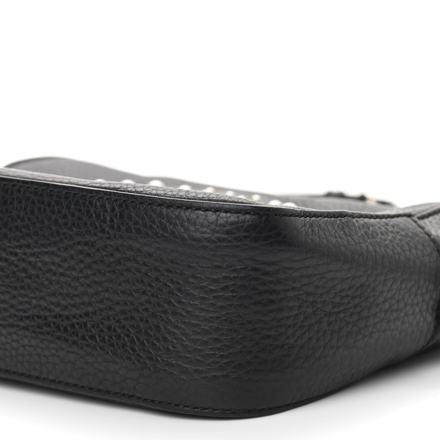 Gucci Pebbled Calfskin Studded Small Soho Disco Bag Black 6 of 14