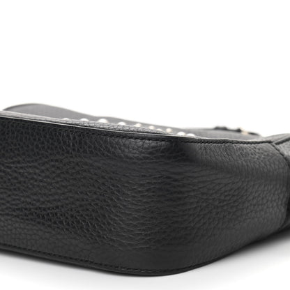Gucci Pebbled Calfskin Studded Small Soho Disco Bag Black 6 of 14