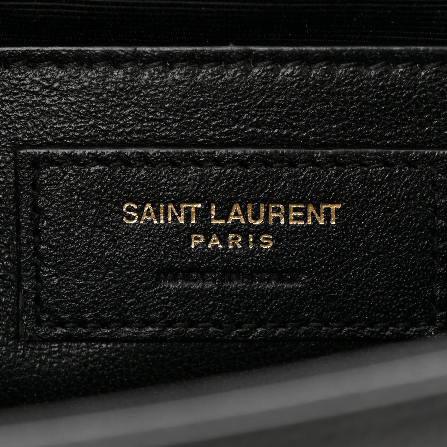 Grain De Poudre Medium Classic Monogram Kate Satchel Black